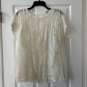 River Island - Cream Blouse (includes cami) - Size US 12